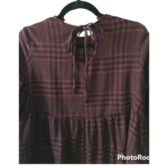 Wild Fable Black and Red Plaid Flannel Dress - Picture 3 of 4